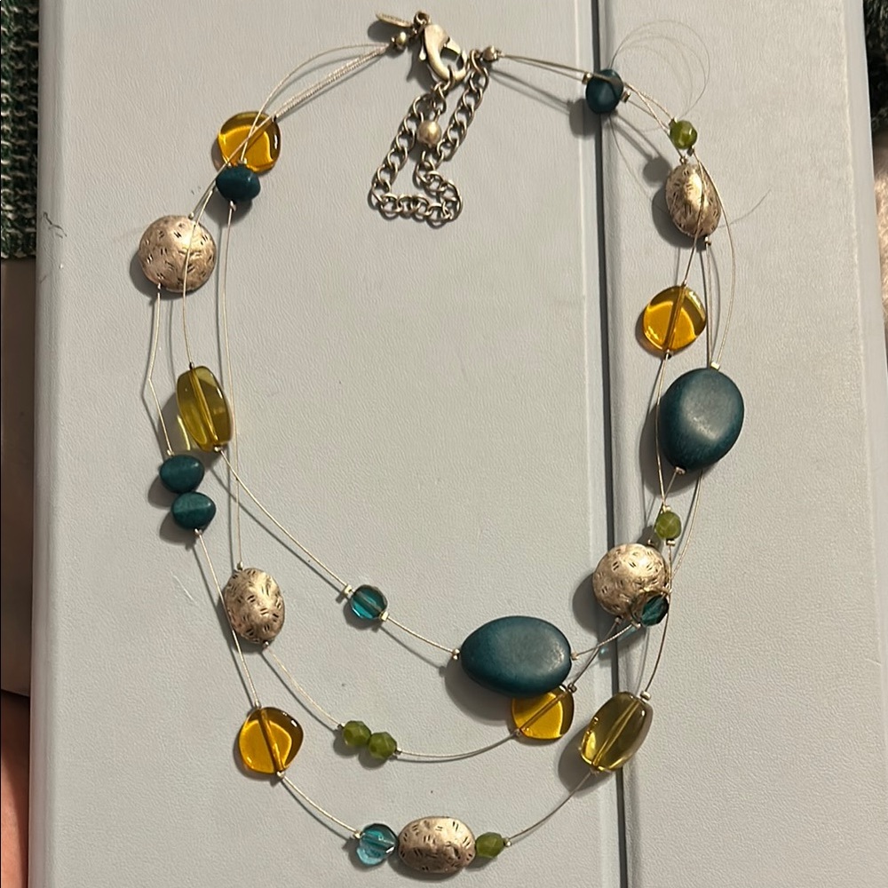 Chico’s Multicolor Beaded Necklace - image 2